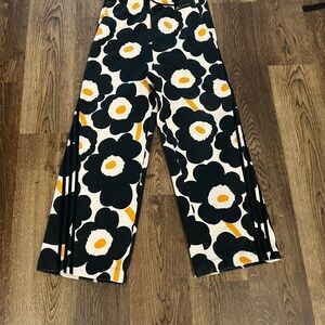 NWOT. Adidas x Marimekko Floral Wide-Leg Pants